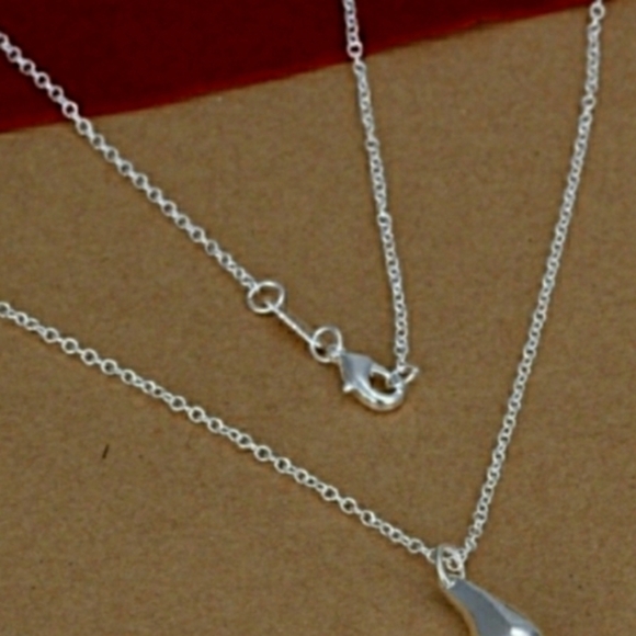 925 Sterling Silver Waterdrop Jewelry Set - Picture 5 of 7